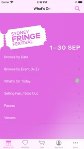 Sydney Fringe screenshot 1