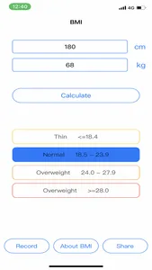 Height Weight-BMI screenshot 1