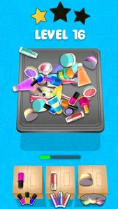 Fill the Makeup Organizer Game screenshot 1