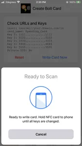 Boltcard NFC Programmer screenshot 1