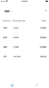 Exchange Rate - Calculation screenshot 1