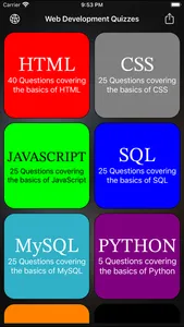 Web Development Languages Quiz screenshot 0