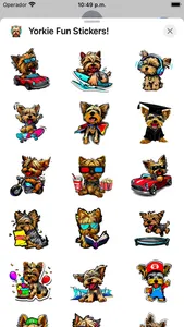 Yorkie Fun Stickers! screenshot 0