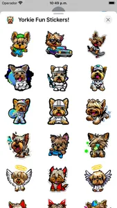 Yorkie Fun Stickers! screenshot 1