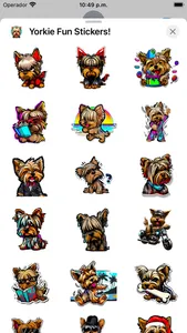 Yorkie Fun Stickers! screenshot 2