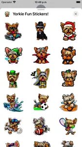 Yorkie Fun Stickers! screenshot 3