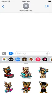 Yorkie Fun Stickers! screenshot 5