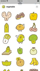 vegetable animated sticker screenshot 1