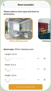 Room acoustics measurement screenshot 1