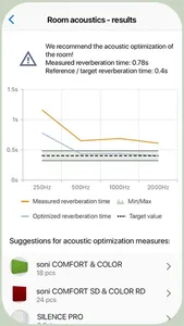 Room acoustics measurement screenshot 4