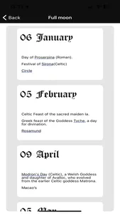 Year and a Day Pagan Calendar screenshot 4