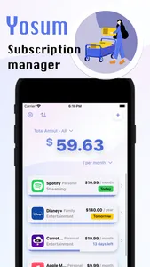 Yosum: Subscription Manager screenshot 0