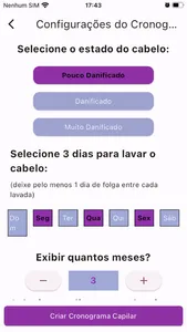 Criar Cronograma Capilar screenshot 1