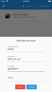 Password Secure Kiwi screenshot 1