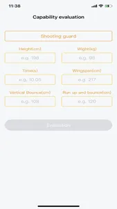 BasketballPlayer-evaluation screenshot 0