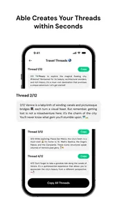 Threads Creator with AI: Able screenshot 2