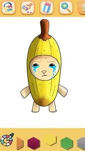 Banana Cat Coloring Book screenshot 2