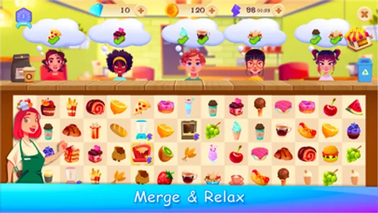 Merge Cafe: Chef Cooking Game screenshot 1