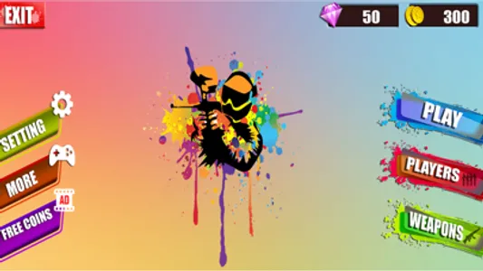 Paintball shoot 3d color war screenshot 0