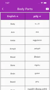 Daily Words English to Tamil screenshot 1