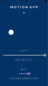 Motion physics app screenshot 1