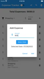 Daily Expenses Calculator screenshot 1