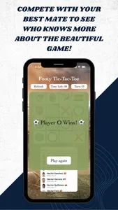Footy Tic Tac Toe screenshot 1