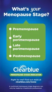 Menopause Stage - Clearblue me screenshot 0