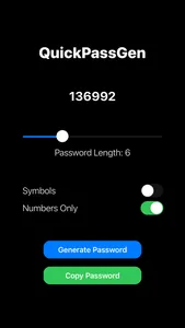 QuickPassGen screenshot 2