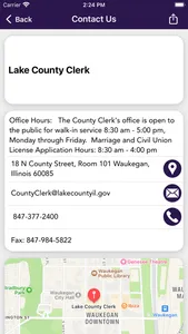 Lake County Clerk Illinois screenshot 1