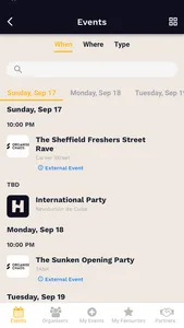 Hallam Students Welcome Week screenshot 1