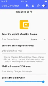 Gold Calculator++ screenshot 0