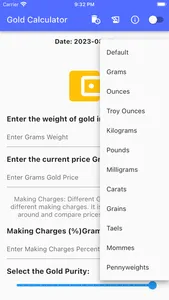 Gold Calculator++ screenshot 1