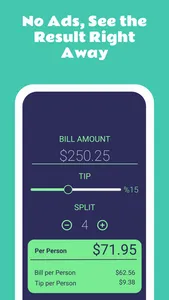 Tip Calculator++ Bill Splitter screenshot 3