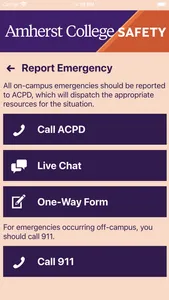 Amherst College Safety screenshot 1