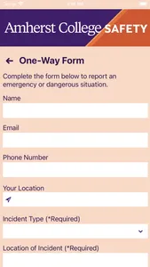 Amherst College Safety screenshot 2