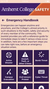 Amherst College Safety screenshot 7