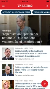 Valeurs Actuelles screenshot 2