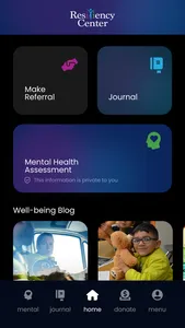 Resiliency Center screenshot 1
