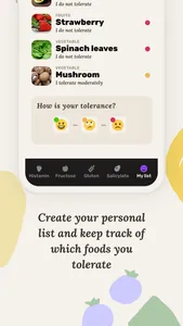 Lunchly: histamine, fructose.. screenshot 1