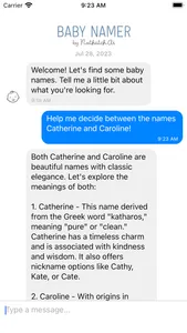 BabyNamer AI screenshot 1