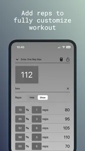 1RM Percentage Calculator screenshot 4