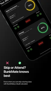 BunkMate - Attendance Tracker screenshot 1