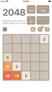 2048-经典快乐益智数字游戏 screenshot 2