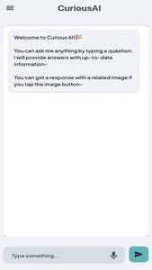 CuriousAI: Chatbot screenshot 1