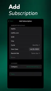 Subscription Manager - Tracker screenshot 2