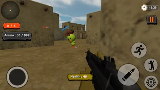 Chicken Roosters Gun Fight screenshot 0