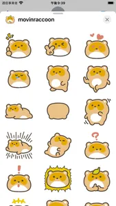 movin raccoon sticker screenshot 1