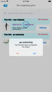 Exercise Plan Record screenshot 2