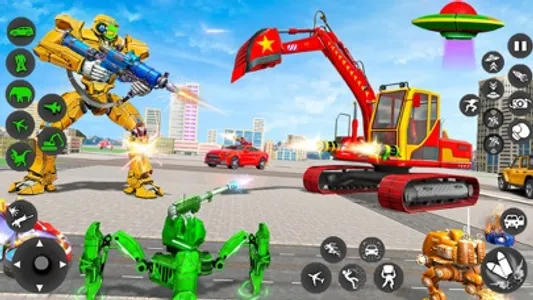 Crane Robot Car Game 3D screenshot 2